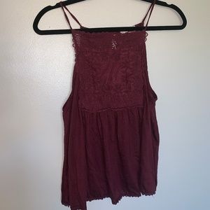 altar'd state maroon tank top
